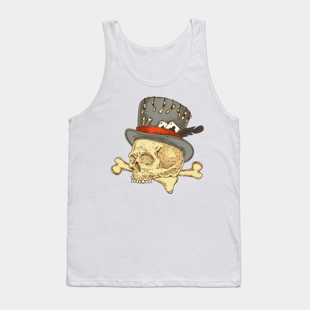 VooDoo and Skull Tank Top by deepfuze